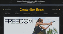 Desktop Screenshot of centerfirebrass.com